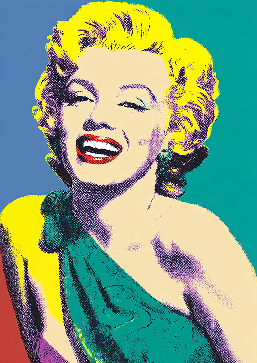 Marilyn Monroe Style Artwork Canvas Print & Poster Wall Art - AI PRINT LAB